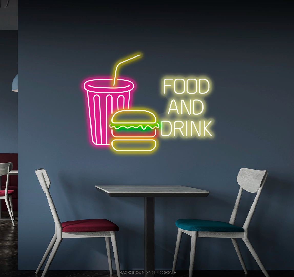 Food and drink fast food ledneon