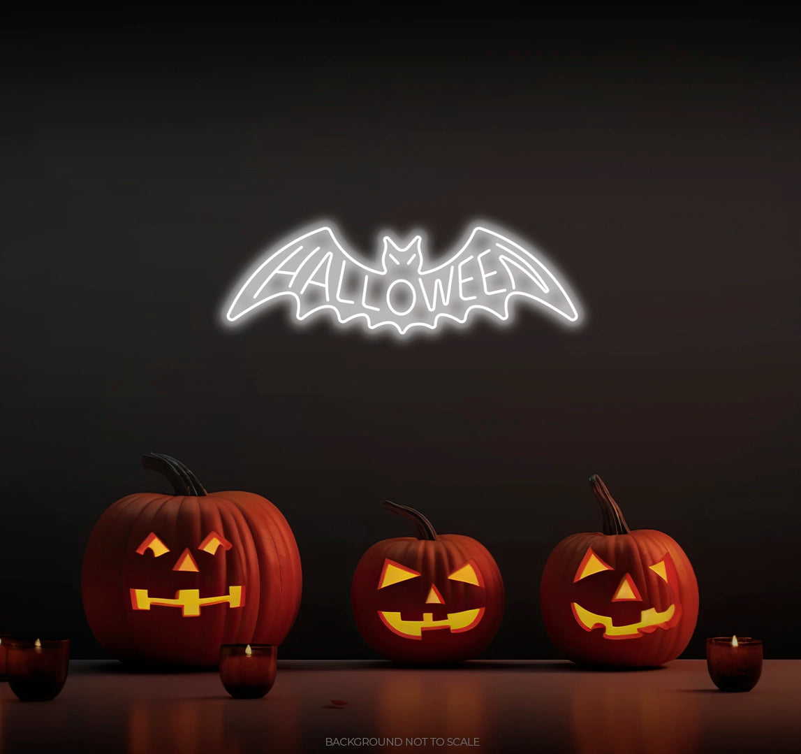 Halloween bat ledneon