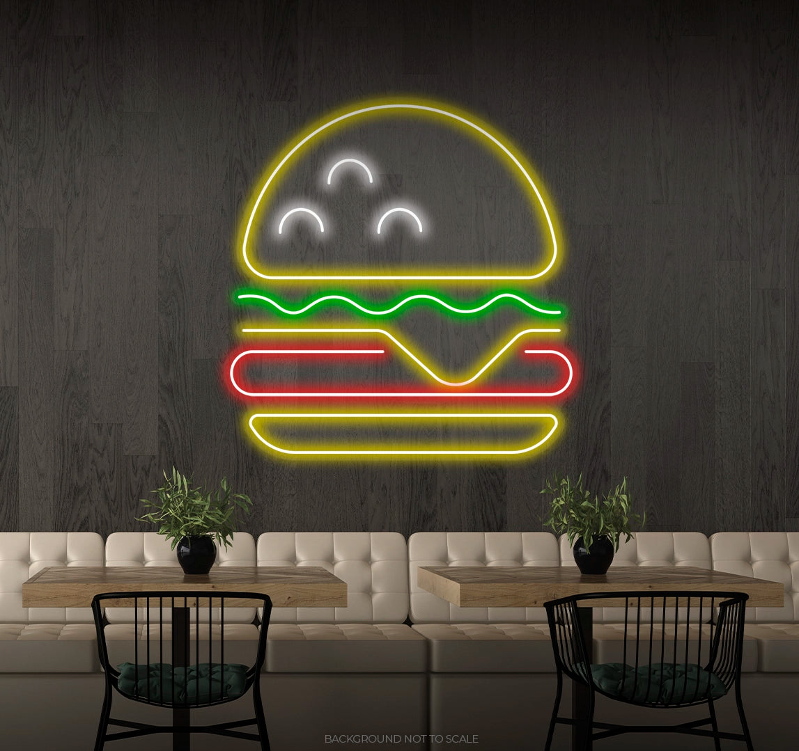 Hamburger ledneon