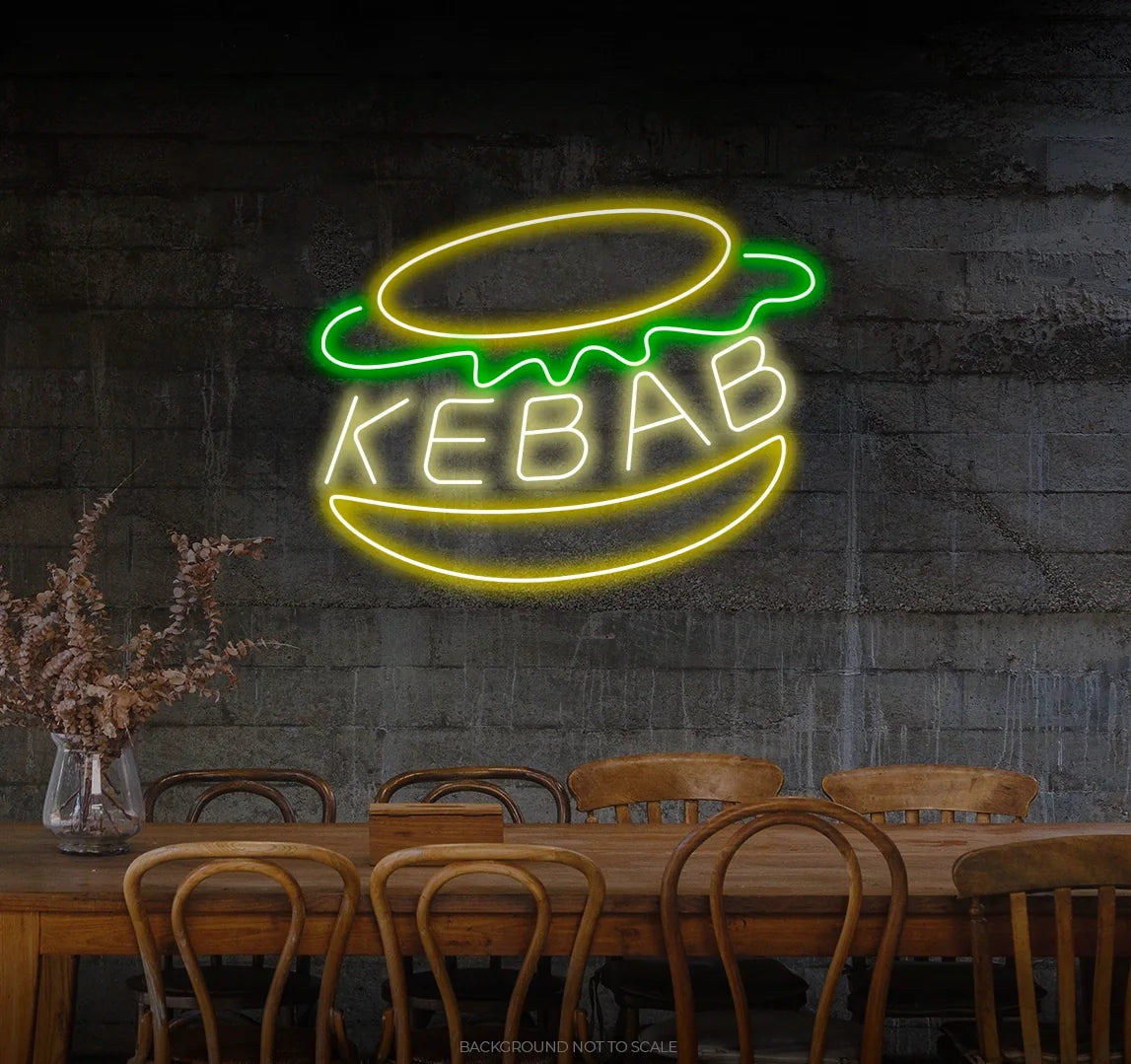 Kebab pita ledneon