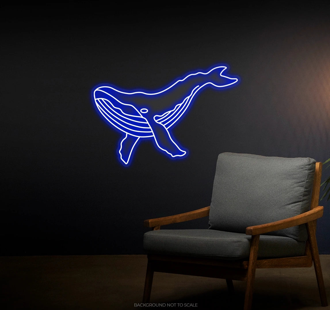 Whale ledneon